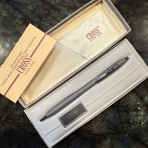 Vintage Cross Matte Gray Pen with Case #2102